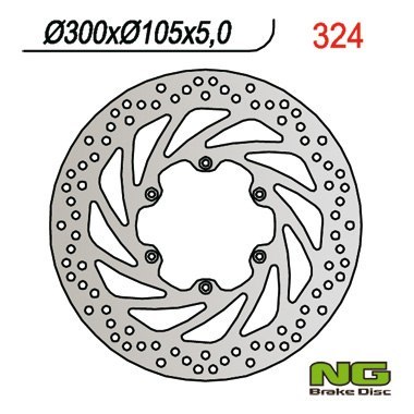 NG TARCZA HAMULCOWA PRZÓD APRILIA / BMW F 650 / F700 GS`12-16 / F800 GS`06-16 (300X105X5) NG TARCZA HAMULCOWA PRZÓD APRILIA / BMW F 650 / F700 GS`12-16 / F800 GS`06-16 (300X105X5)