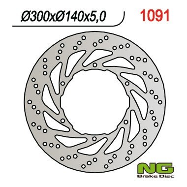 NG TARCZA HAMULCOWA PRZÓD APRILIA ETV 1000 CAPONORD '01-'07 (300X140X5)(6X8,5MM) NG TARCZA HAMULCOWA PRZÓD APRILIA ETV 1000 CAPONORD '01-'07 (300X140X5)(6X8,5MM)