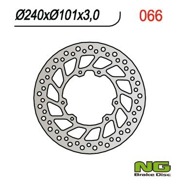 NG TARCZA HAMULCOWA PRZÓD HONDA CR 125/250, CRF 250/450 '02-'14 (240X101X3) NG TARCZA HAMULCOWA PRZÓD HONDA CR 125/250, CRF 250/450 '02-'14 (240X101X3)