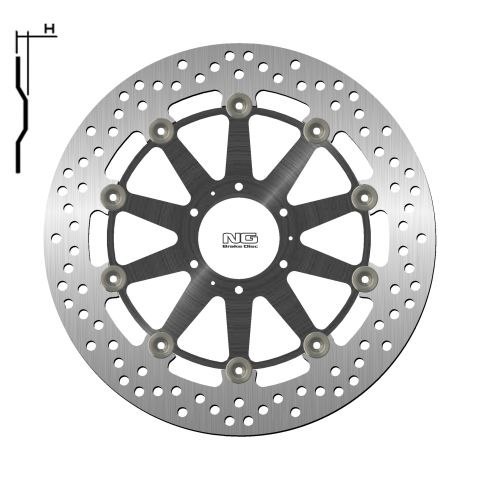 NG TARCZA HAMULCOWA PRZÓD HONDA XL 1000V 99-13, CB 1100EX / ABS 14-18 (296X62X5MM) (6X6,5MM) PŁYWAJĄCA (ŚRODEK ALUMINIOWY) NG TARCZA HAMULCOWA PRZÓD HONDA XL 1000V 99-13, CB 1100EX / ABS 14-18 (296X62X5MM) (6X6,5MM) PŁYWAJĄCA (ŚRODEK ALUMINIOWY)