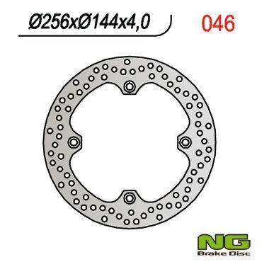 NG TARCZA HAMULCOWA PRZÓD HONDA XL 600V TRANSALP '97-'99, NX 650 DOMINATOR '88-'04, XR 650L '93-21,CB450S 85-89 (255X144X4MM) (4 NG TARCZA HAMULCOWA PRZÓD HONDA XL 600V TRANSALP '97-'99, NX 650 DOMINATOR '88-'04, XR 650L '93-21,CB450S 85-89 (255X144X4MM) (4