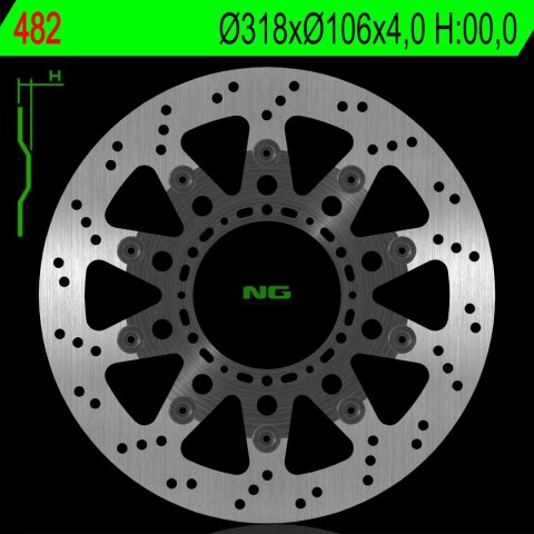 NG TARCZA HAMULCOWA PRZÓD HONDA NSR 125 93-03 PŁYWAJĄCA (318X106X4,0 MM) (6X8,5MM) NA ZAMÓWIENIE NG TARCZA HAMULCOWA PRZÓD HONDA NSR 125 93-03 PŁYWAJĄCA (318X106X4,0 MM) (6X8,5MM) NA ZAMÓWIENIE