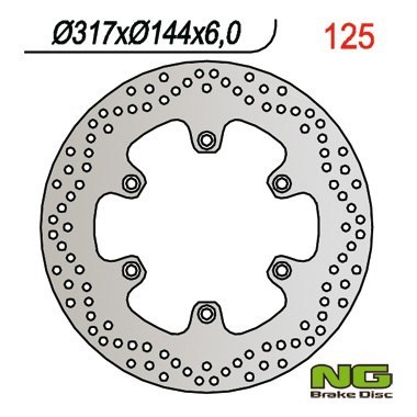 NG TARCZA HAMULCOWA PRZÓD HONDA NTV 650, VF 750 C '93-'99, ST 1100, VT 1100 (317X144X6) NG TARCZA HAMULCOWA PRZÓD HONDA NTV 650, VF 750 C '93-'99, ST 1100, VT 1100 (317X144X6)