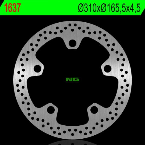 NG TARCZA HAMULCOWA PRZÓD HONDA VFR1200X CROSS TOURER '17-'21, GL 1800 F6C '15 (310X165,5X4,5MM)(5X20,5MM) NG TARCZA HAMULCOWA PRZÓD HONDA VFR1200X CROSS TOURER '17-'21, GL 1800 F6C '15 (310X165,5X4,5MM)(5X20,5MM)