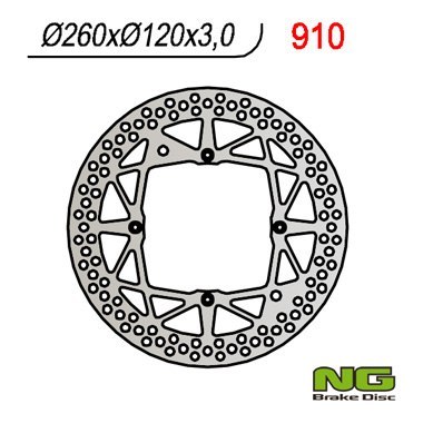 NG TARCZA HAMULCOWA PRZÓD HUSQVARNA WR/CR/TE/TC 125/250 '00-13 (260X120X3) NG TARCZA HAMULCOWA PRZÓD HUSQVARNA WR/CR/TE/TC 125/250 '00-13 (260X120X3)