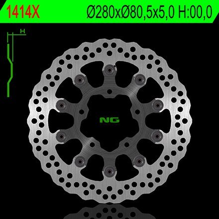 NG TARCZA HAMULCOWA PRZÓD KAWASAKI ZX6R / 6RR / 636 '03-'04 (280X80,5X5,0) (5X10,5MM) NG TARCZA HAMULCOWA PRZÓD KAWASAKI ZX6R / 6RR / 636 '03-'04 (280X80,5X5,0) (5X10,5MM)