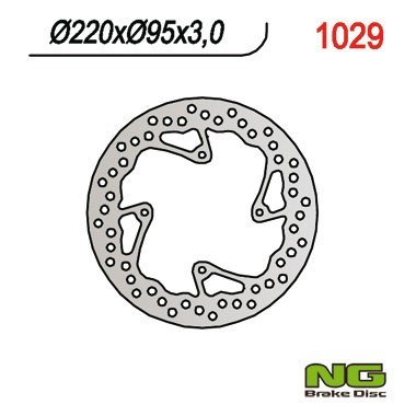 NG TARCZA HAMULCOWA PRZÓD KTM 85 SX '03-'15 (220X95X3) (4X6,5MM) NG TARCZA HAMULCOWA PRZÓD KTM 85 SX '03-'15 (220X95X3) (4X6,5MM)