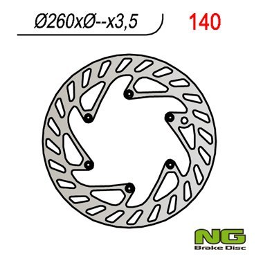 NG TARCZA HAMULCOWA PRZÓD KTM / HUSQVARNA / HUSABERG/(260x-x3,5 / 3 / 3) NG TARCZA HAMULCOWA PRZÓD KTM / HUSQVARNA / HUSABERG/(260x-x3,5 / 3 / 3)
