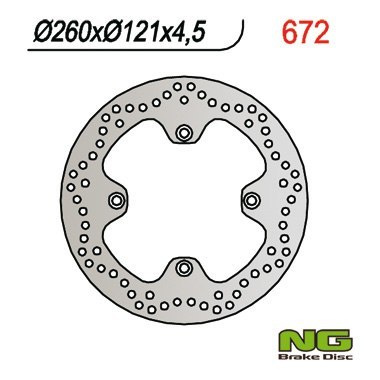 NG TARCZA HAMULCOWA PRZÓD SUZUKI AN 650 BURGMAN 02-03 (260X121X4,5) NG TARCZA HAMULCOWA PRZÓD SUZUKI AN 650 BURGMAN 02-03 (260X121X4,5)