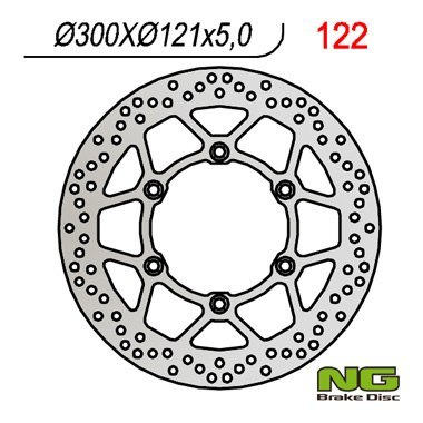 NG TARCZA HAMULCOWA PRZÓD SUZUKI DR 650 '91-'95, DR 800 '90-'95 (300X121X5) NG TARCZA HAMULCOWA PRZÓD SUZUKI DR 650 '91-'95, DR 800 '90-'95 (300X121X5)