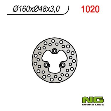 NG TARCZA HAMULCOWA PRZÓD SUZUKI LTR 450 (06-12) (160x48x3) (3X10,5MM) NG TARCZA HAMULCOWA PRZÓD SUZUKI LTR 450 (06-12) (160x48x3) (3X10,5MM)