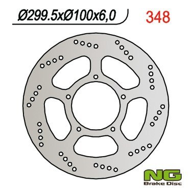 NG TARCZA HAMULCOWA PRZÓD SUZUKI VL 1500 LC (299x100x6) (5x8,5mm) NG TARCZA HAMULCOWA PRZÓD SUZUKI VL 1500 LC (299x100x6) (5x8,5mm)