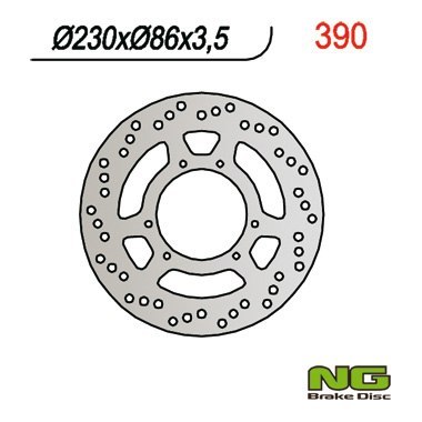 NG TARCZA HAMULCOWA PRZÓD YAMAHA DT 125R '88-'05, TT 350 '85-'95, TT 600 '84-'92, YZ 250 '85-'89, YZ 125 '88, '90-'91 (230X86X3, NG TARCZA HAMULCOWA PRZÓD YAMAHA DT 125R '88-'05, TT 350 '85-'95, TT 600 '84-'92, YZ 250 '85-'89, YZ 125 '88, '90-'91 (230X86X3,