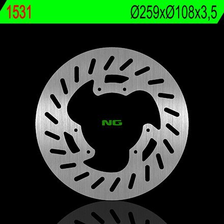 NG TARCZA HAMULCOWA PRZÓD YAMAHA DT 50LC/X/SM, XT 125 X 07-11 (259X108X3,5MM) (6X6,5MM) NG TARCZA HAMULCOWA PRZÓD YAMAHA DT 50LC/X/SM, XT 125 X 07-11 (259X108X3,5MM) (6X6,5MM)