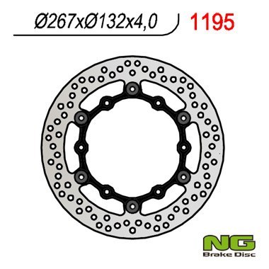 NG TARCZA HAMULCOWA PRZÓD YAMAHA RD/XZ/FZ/XJ/FZX/XV (PŁYWAJĄCA) (267x132x4) NG TARCZA HAMULCOWA PRZÓD YAMAHA RD/XZ/FZ/XJ/FZX/XV (PŁYWAJĄCA) (267x132x4)