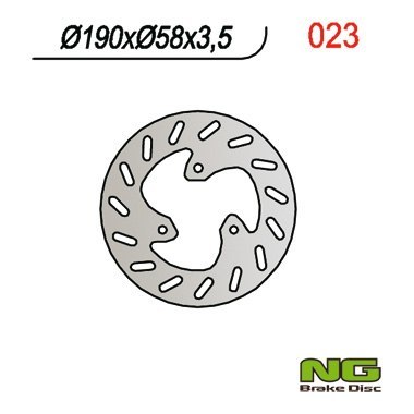 NG TARCZA HAMULCOWA PRZÓD/TYŁ YAMAHA NEO'S 50 '97-21, APRILIA HABANA 50/125 '98-02, LEONARDO 125 '96-05, SCARABEO '98-10, SR 50 