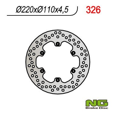 NG TARCZA HAMULCOWA TYŁ APRILIA 125/350/600/650 (220x110x4,5) NG TARCZA HAMULCOWA TYŁ APRILIA 125/350/600/650 (220x110x4,5)