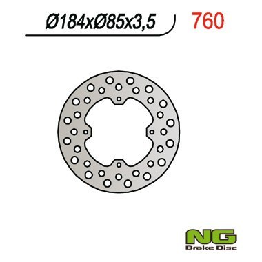 NG TARCZA HAMULCOWA TYŁ KAWASAKI, SUZUKI RM 80/85 (86-04) (184x85x3,5) NG TARCZA HAMULCOWA TYŁ KAWASAKI, SUZUKI RM 80/85 (86-04) (184x85x3,5)