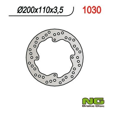 NG TARCZA HAMULCOWA TYŁ KTM 85 SX '03-'15 (200X110X3,5)(4X6,5mm) NG TARCZA HAMULCOWA TYŁ KTM 85 SX '03-'15 (200X110X3,5)(4X6,5mm)
