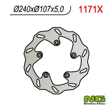NG TARCZA HAMULCOWA TYŁ KTM 950/990 SUPERMOTO, SUPERDUKE, DUKE 690 (240x107,5x5) WAVE NG TARCZA HAMULCOWA TYŁ KTM 950/990 SUPERMOTO, SUPERDUKE, DUKE 690 (240x107,5x5) WAVE