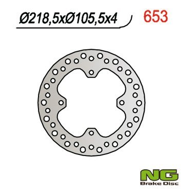NG TARCZA HAMULCOWA TYŁ POLARIS 500/600/700/800 SPORTSMAN (219x105x4) (4x9,5mm) NG TARCZA HAMULCOWA TYŁ POLARIS 500/600/700/800 SPORTSMAN (219x105x4) (4x9,5mm)