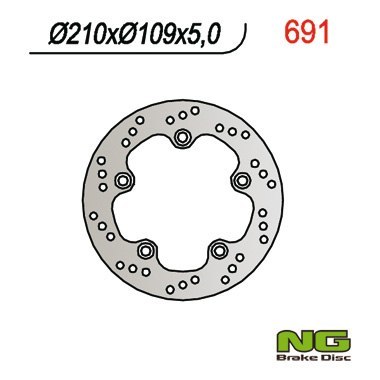 NG TARCZA HAMULCOWA TYŁ SUZUKI AN 250 98-03, AN 400 98-02 (210x109x5) (5X10,5MM) NG TARCZA HAMULCOWA TYŁ SUZUKI AN 250 98-03, AN 400 98-02 (210x109x5) (5X10,5MM)
