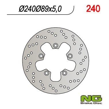 NG TARCZA HAMULCOWA TYŁ SUZUKI GSF/GSR/SV/RF (240x89x5) (5x10,5mm) NG TARCZA HAMULCOWA TYŁ SUZUKI GSF/GSR/SV/RF (240x89x5) (5x10,5mm)