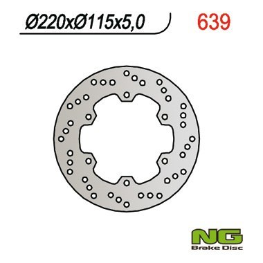 NG TARCZA HAMULCOWA TYŁ YAMAHA R6 99-02, R1 98-03 (220x115x5) NG TARCZA HAMULCOWA TYŁ YAMAHA R6 99-02, R1 98-03 (220x115x5)