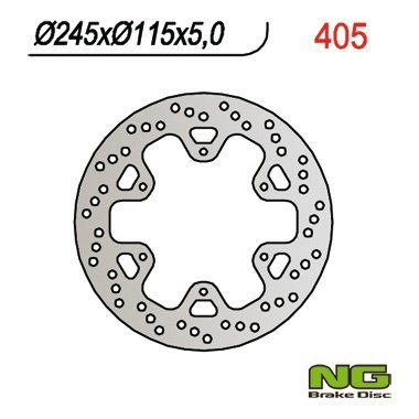 NG TARCZA HAMULCOWA TYŁ YAMAHA XTZ 750 (92-95) (245x115x5) NG TARCZA HAMULCOWA TYŁ YAMAHA XTZ 750 (92-95) (245x115x5)