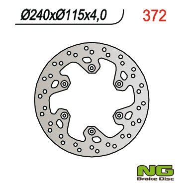 NG TARCZA HAMULCOWA TYŁ YAMAHA YZ 125/250 '98-'01, YZF 250/426 '01 (240x115x4) NG TARCZA HAMULCOWA TYŁ YAMAHA YZ 125/250 '98-'01, YZF 250/426 '01 (240x115x4)