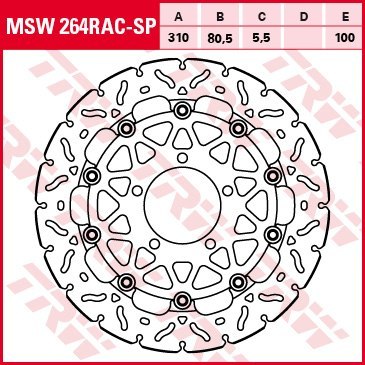 TRW ZF TARCZA HAMULCOWA PRZÓD KAWASAKI ZX-6R 636 13-17, Z 800 / E VERSION, KLZ 1000 VERSYS 15-, Z 1000 14-, ZX-10R 08-15, GTR 14 TRW ZF TARCZA HAMULCOWA PRZÓD KAWASAKI ZX-6R 636 13-17, Z 800 / E VERSION, KLZ 1000 VERSYS 15-, Z 1000 14-, ZX-10R 08-15, GTR 14