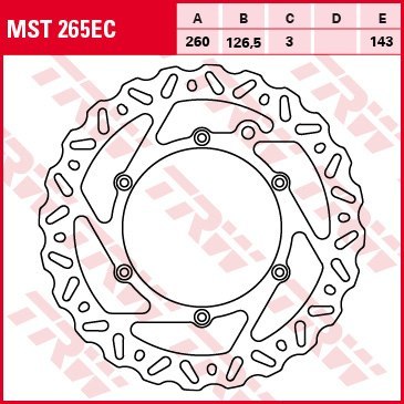 TRW ZF TARCZA HAMULCOWA PRZÓD KTM SX / EXC / XC 250 94-25, EXC / SX / XC 350 10-, EXC / SX 400 94-07, EXC / SX / XC 03-, LC4 620