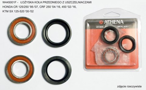 ATHENA ŁOŻYSKA KOŁA PRZEDNIEGO Z USZCZELNIACZAMI HONDA CR 125/250 '95-'07, CRF 250 '04-'16, 450 '02-'16, KTM SX 125-520 '00-'02 ATHENA ŁOŻYSKA KOŁA PRZEDNIEGO Z USZCZELNIACZAMI HONDA CR 125/250 '95-'07, CRF 250 '04-'16, 450 '02-'16, KTM SX 125-520 '00-'02