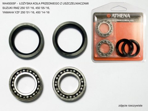 ATHENA ŁOŻYSKA KOŁA PRZEDNIEGO Z USZCZELNIACZAMI SUZUKI RMZ 250 '07-'16, 450 '05-'16, YAMAHA YZF 250 '14-'19, 450 '14-'19 ATHENA ŁOŻYSKA KOŁA PRZEDNIEGO Z USZCZELNIACZAMI SUZUKI RMZ 250 '07-'16, 450 '05-'16, YAMAHA YZF 250 '14-'19, 450 '14-'19