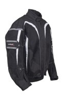 ROLEFF PROMOCJA KURTKA TEKSTYLNA KRÓTKA LETNIA Z WYPINANĄ MEMBRANA WIND-TEX (2W1) MODEL RO607 KOLOR CZARNY/BIAŁY ROZMIAR XXL
