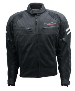 ROLEFF PROMOCJA KURTKA TEKSTYLNA KRÓTKA Z WYPINANĄ MEMBRANĄ WIND-TEX MODEL MESH (2W1-WYPINANA MEMBRANA) KOLOR CZARNY ROZMIAR 3XL