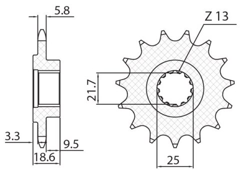 SUNSTAR ZĘBATKA PRZEDNIA 2119 15 KAWASAKI Z 750 '04-'12, Z 800 '13-'16 (JTF1538.15) (ŁAŃC. 520) (211915JT) SUNSTAR ZĘBATKA PRZEDNIA 2119 15 KAWASAKI Z 750 '04-'12, Z 800 '13-'16 (JTF1538.15) (ŁAŃC. 520) (211915JT)