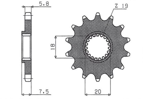 SUNSTAR ZĘBATKA PRZEDNIA 340 13 HONDA CR 125 '87-'03 (JTF326.13) (ŁAŃC. 520) (34013JT) SUNSTAR ZĘBATKA PRZEDNIA 340 13 HONDA CR 125 '87-'03 (JTF326.13) (ŁAŃC. 520) (34013JT)