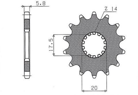 SUNSTAR ZĘBATKA PRZEDNIA 440 13 YAMAHA YZ 125 '87-'04 (JTF564.13) (ŁAŃC. 520) (44013JT) SUNSTAR ZĘBATKA PRZEDNIA 440 13 YAMAHA YZ 125 '87-'04 (JTF564.13) (ŁAŃC. 520) (44013JT)