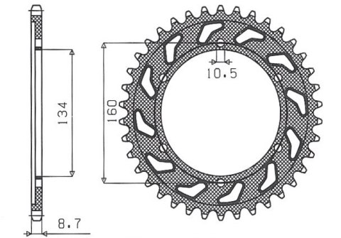 SUNSTAR ZĘBATKA TYLNA 4399 43 HONDA CBR 900RR '00-'03 (929,954) (JTR1306.43) (ŁAŃC. 530) (439943JT) SUNSTAR ZĘBATKA TYLNA 4399 43 HONDA CBR 900RR '00-'03 (929,954) (JTR1306.43) (ŁAŃC. 530) (439943JT)