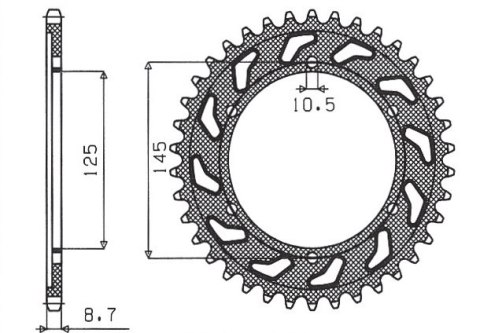 SUNSTAR ZĘBATKA TYLNA 865 45 YAMAHA FZR 600 '92-'93 (3HE) (JTR865.45) (ŁAŃC. 530) (86545JT) SUNSTAR ZĘBATKA TYLNA 865 45 YAMAHA FZR 600 '92-'93 (3HE) (JTR865.45) (ŁAŃC. 530) (86545JT)