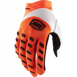 100 PROCENT RĘKAWICE CROSS/ENDURO AIRMATIC FLUO ORANGE KOLOR POMARAŃCZOWY FLUO/BIAŁY/CZARNY ROZMIAR M