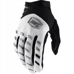 100 PROCENT RĘKAWICE CROSS/ENDURO AIRMATIC WHITE KOLOR BIAŁY/CZARNY ROZMIAR M
