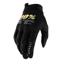 100 PROCENT RĘKAWICE CROSS/ENDURO ITRACK BLACK KOLOR CZARNY ROZMIAR M STARY KOD: 10015-001-11