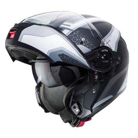 CABERG WYPRZEDAŻ KASK SZCZĘKOWY FLIP-UP MODEL LEVO SONAR KOLOR CZARNY/BIAŁY/SZARY/SREBRNY MAT ROZMIAR M (PINLOCK W ZESTAWIE) CABERG WYPRZEDAŻ KASK SZCZĘKOWY FLIP-UP MODEL LEVO SONAR KOLOR CZARNY/BIAŁY/SZARY/SREBRNY MAT ROZMIAR M (PINLOCK W ZESTAWIE)