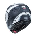 CABERG WYPRZEDAŻ KASK SZCZĘKOWY FLIP-UP MODEL LEVO SONAR KOLOR CZARNY/BIAŁY/SZARY/SREBRNY MAT ROZMIAR M (PINLOCK W ZESTAWIE)