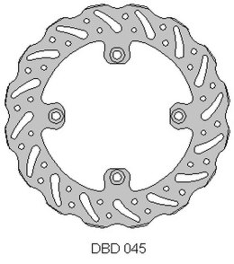 DELTA BRAKING TARCZA HAMULCOWA TYŁ BETA 250 RR '05-12, 525 RR '05-12, WAVE (260X120,3X4MM) (4X8,5MM) (NG1264)