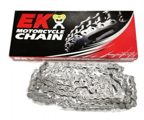 EK ŁAŃCUCH NAPĘDOWY EK420DEH BEZ ORINGÓW 134 OGNIWA HEAVY DUTY KOLOR NATURALNY (MADE IN JAPAN) EK ŁAŃCUCH NAPĘDOWY EK420DEH BEZ ORINGÓW 134 OGNIWA HEAVY DUTY KOLOR NATURALNY (MADE IN JAPAN)