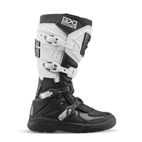GAERNE BUTY CROSS/ENDURO MODEL GX-1 EVO BLACK/WHITE KOLOR BIAŁY/CZARNY ROZMIAR 45 GAERNE BUTY CROSS/ENDURO MODEL GX-1 EVO BLACK/WHITE KOLOR BIAŁY/CZARNY ROZMIAR 45