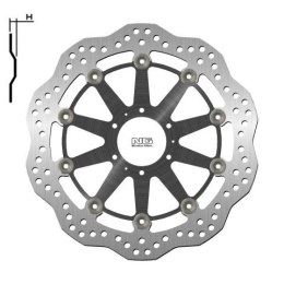NG TARCZA HAMULCOWA PRZÓD HONDA XL 1000V 99-13, VFR CROSSRUNNER 800 '11-14 (296X62X5MM) (6X6,5MM) WAVE PŁYWAJĄCA (ŚRODEK ALUMINI